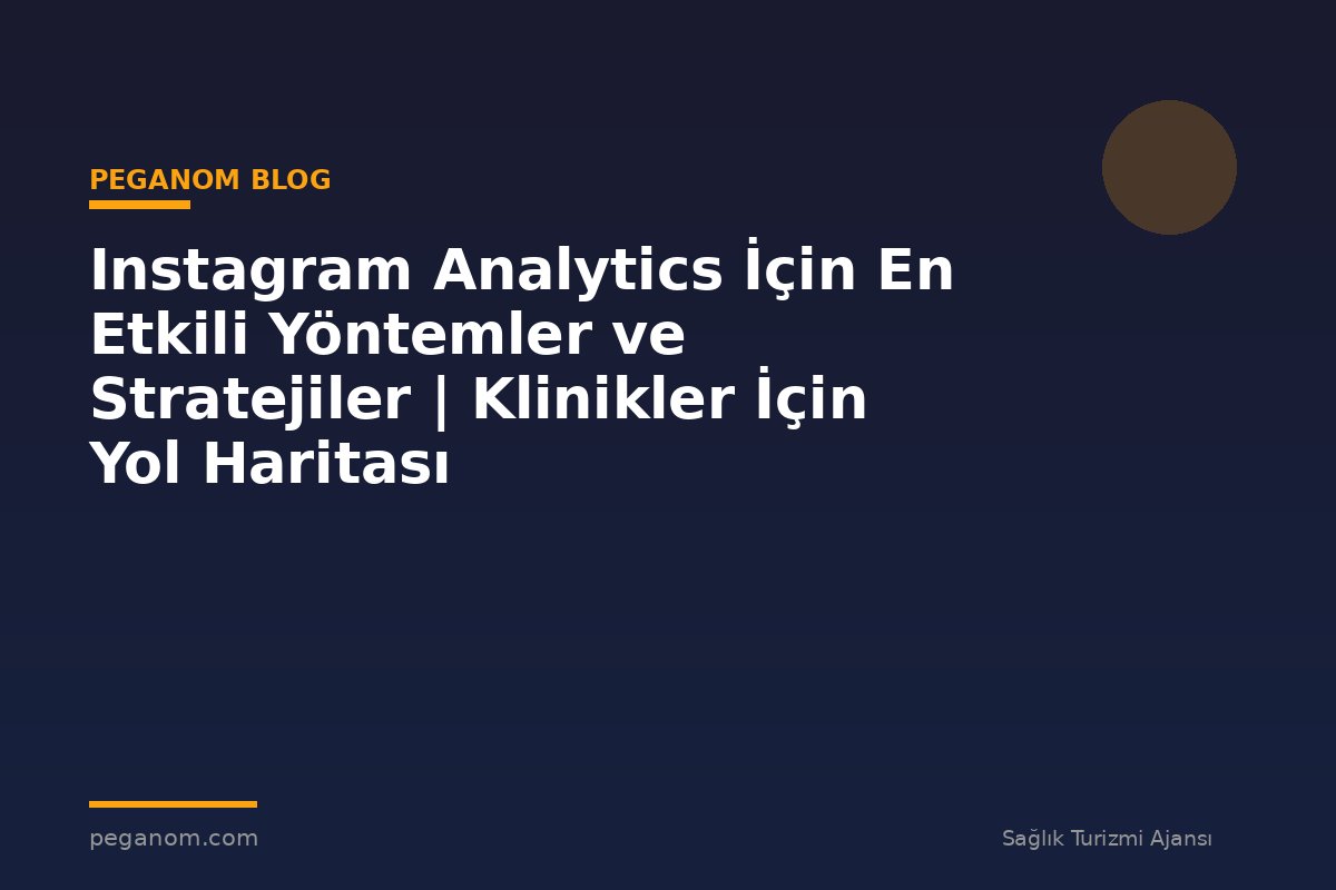 Instagram Analytics İçin En Etkili Yöntemler ve Stratejiler | Klinikler İçin Yol Haritası