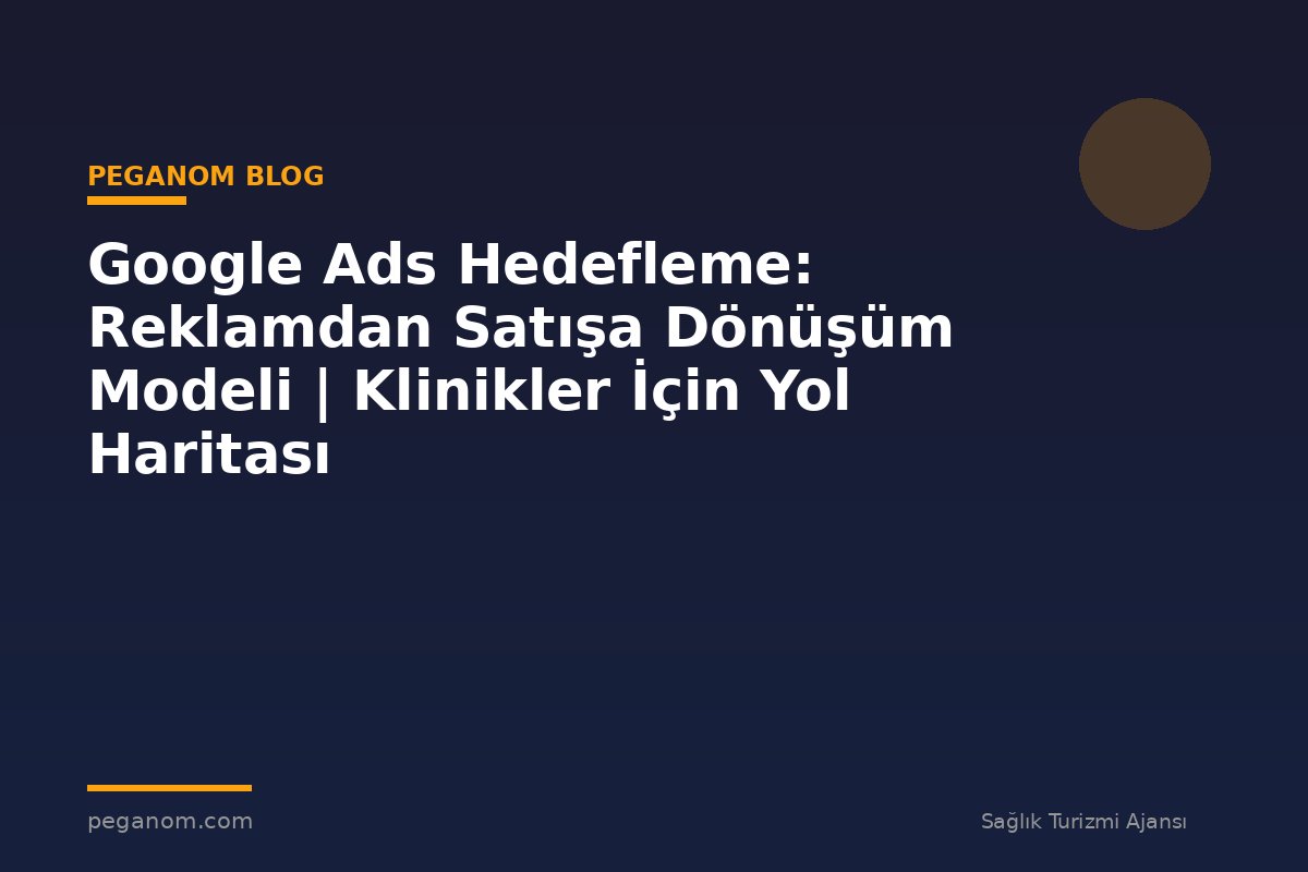 Google Ads Hedefleme: Reklamdan Satışa Dönüşüm Modeli | Klinikler İçin Yol Haritası