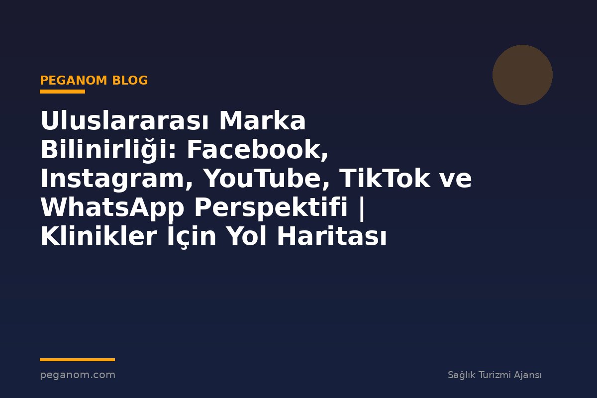 Uluslararası Marka Bilinirliği: Facebook, Instagram, YouTube, TikTok ve WhatsApp Perspektifi | Klinikler İçin Yol Haritası