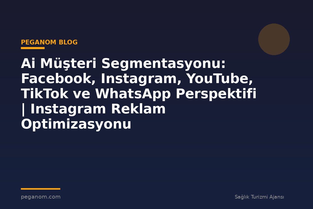 Ai Müşteri Segmentasyonu: Facebook, Instagram, YouTube, TikTok ve WhatsApp Perspektifi | Instagram Reklam Optimizasyonu