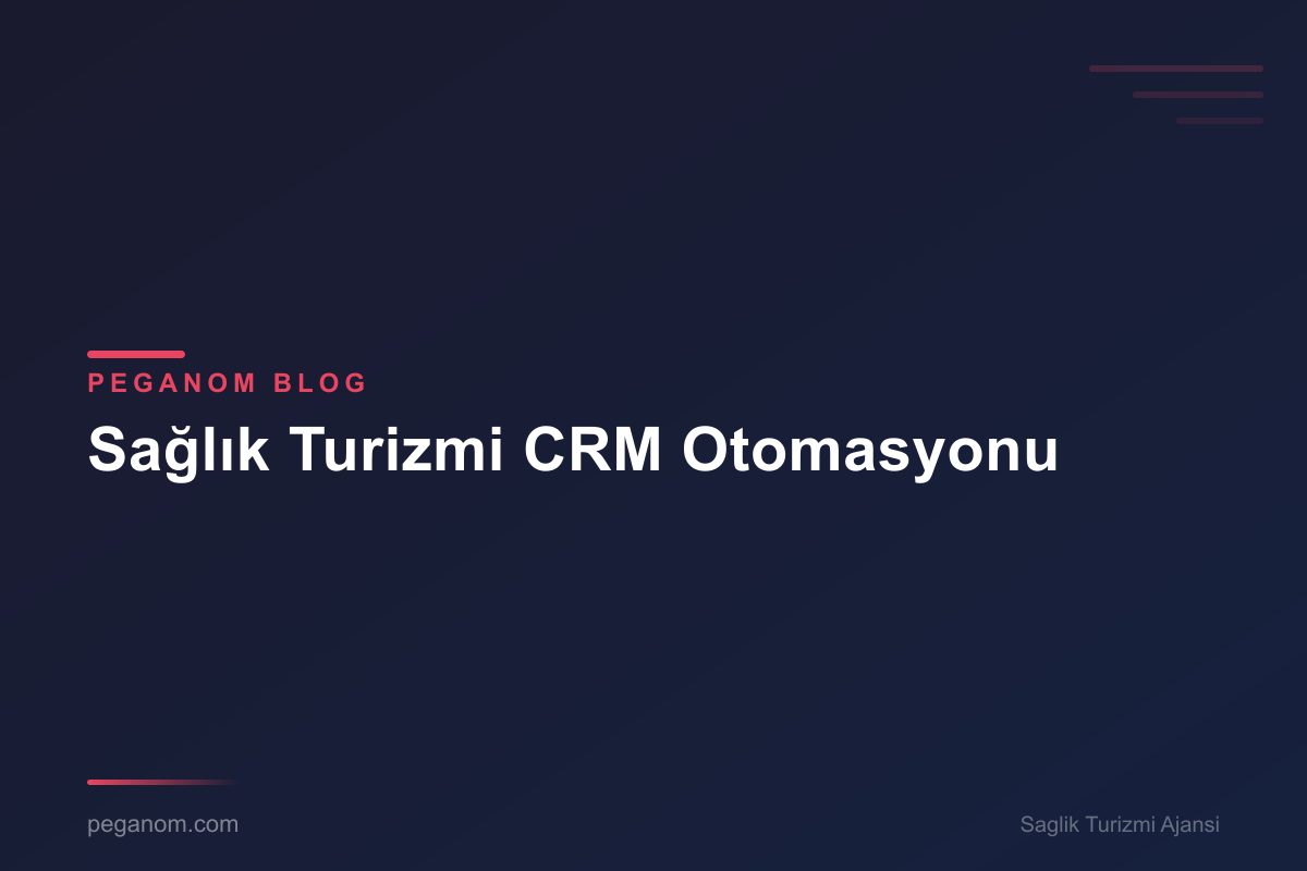 Sağlık Turizmi CRM Otomasyonu