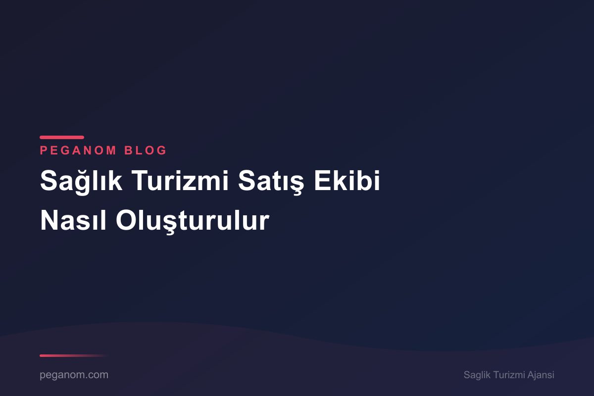 Sağlık Turizmi Satış Ekibi Nasıl Oluşturulur