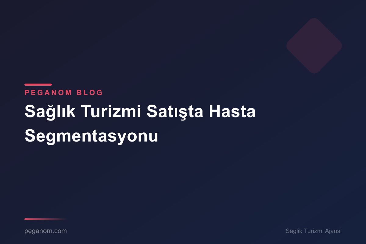 Sağlık Turizmi Satışta Hasta Segmentasyonu