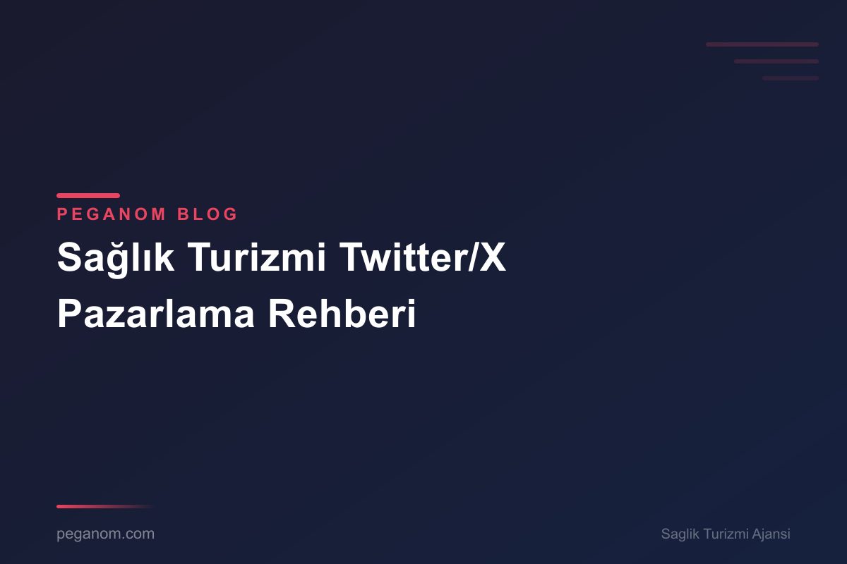 Sağlık Turizmi Twitter/X Pazarlama Rehberi