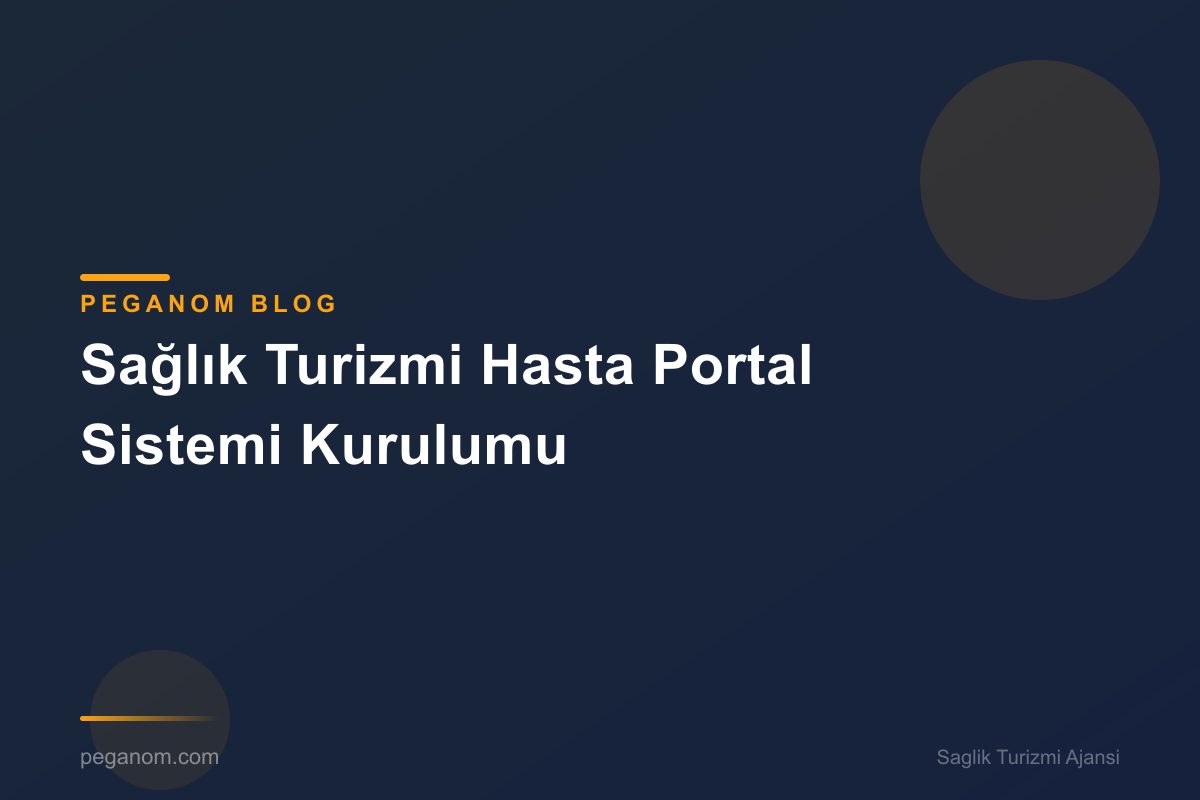 Sağlık Turizmi Hasta Portal Sistemi Kurulumu