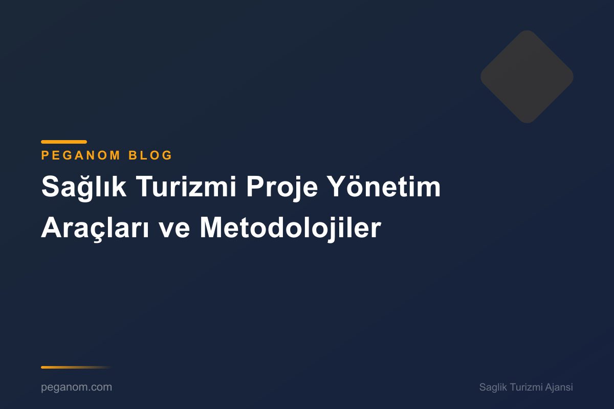 Sağlık Turizmi Proje Yönetim Araçları ve Metodolojiler