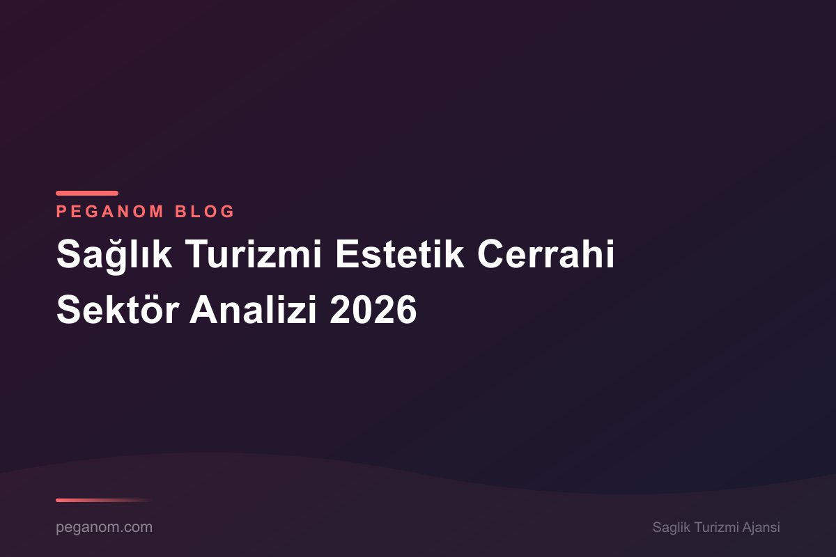 Sağlık Turizmi Estetik Cerrahi Sektör Analizi 2026