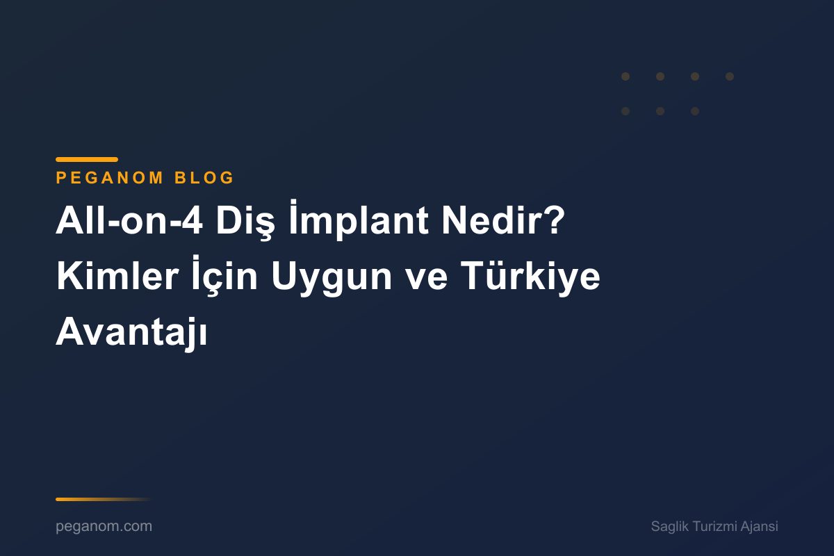 All-on-4 Diş İmplant Nedir? Kimler İçin Uygun ve Türkiye Avantajı