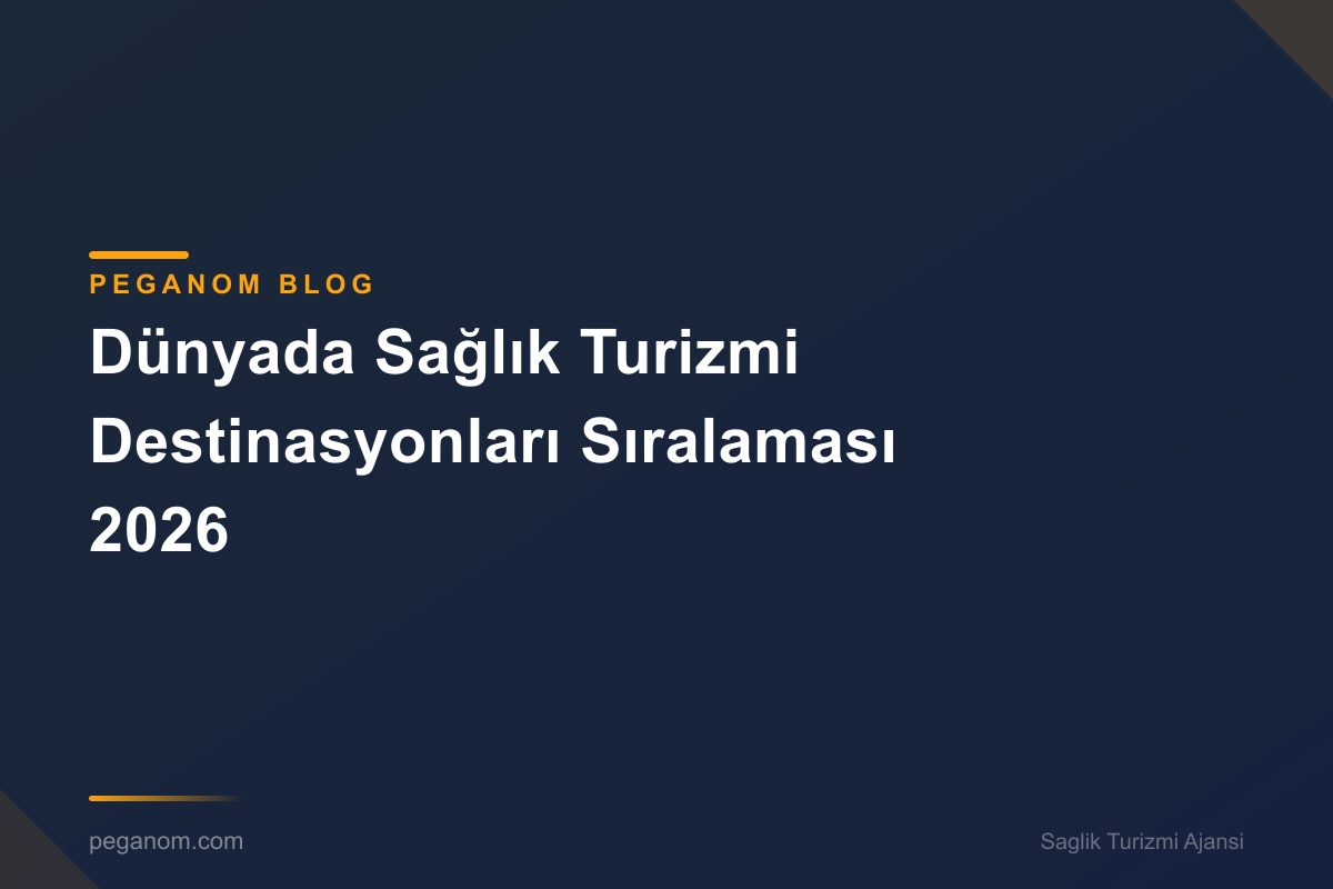 Dünyada Sağlık Turizmi Destinasyonları Sıralaması 2026