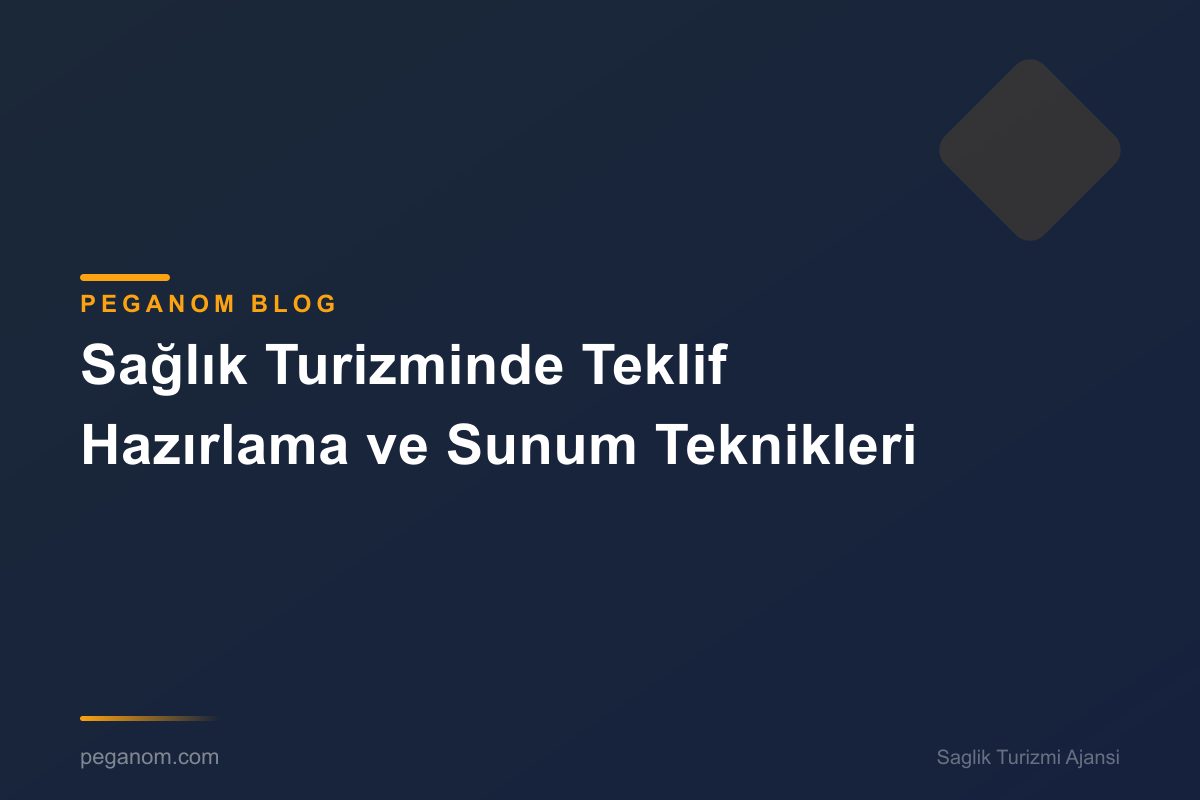 Sağlık Turizminde Teklif Hazırlama ve Sunum Teknikleri