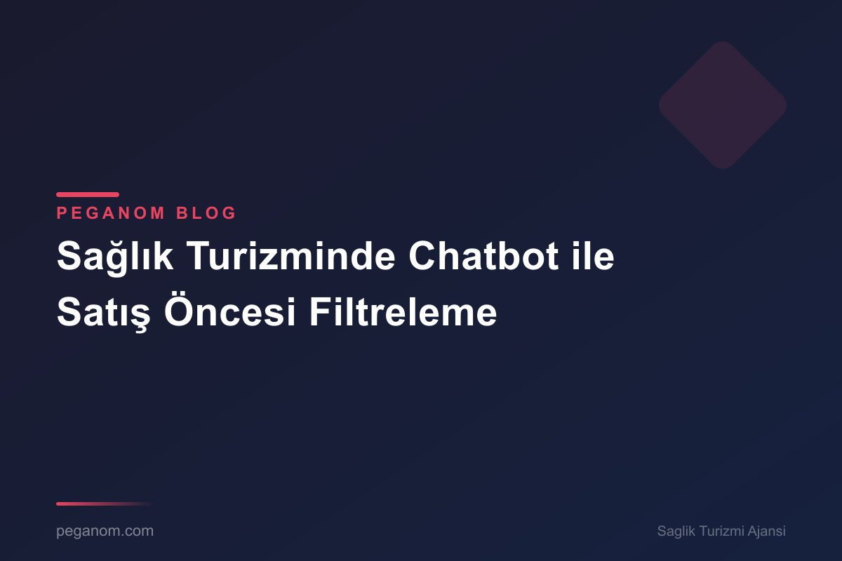 Sağlık Turizminde Chatbot ile Satış Öncesi Filtreleme