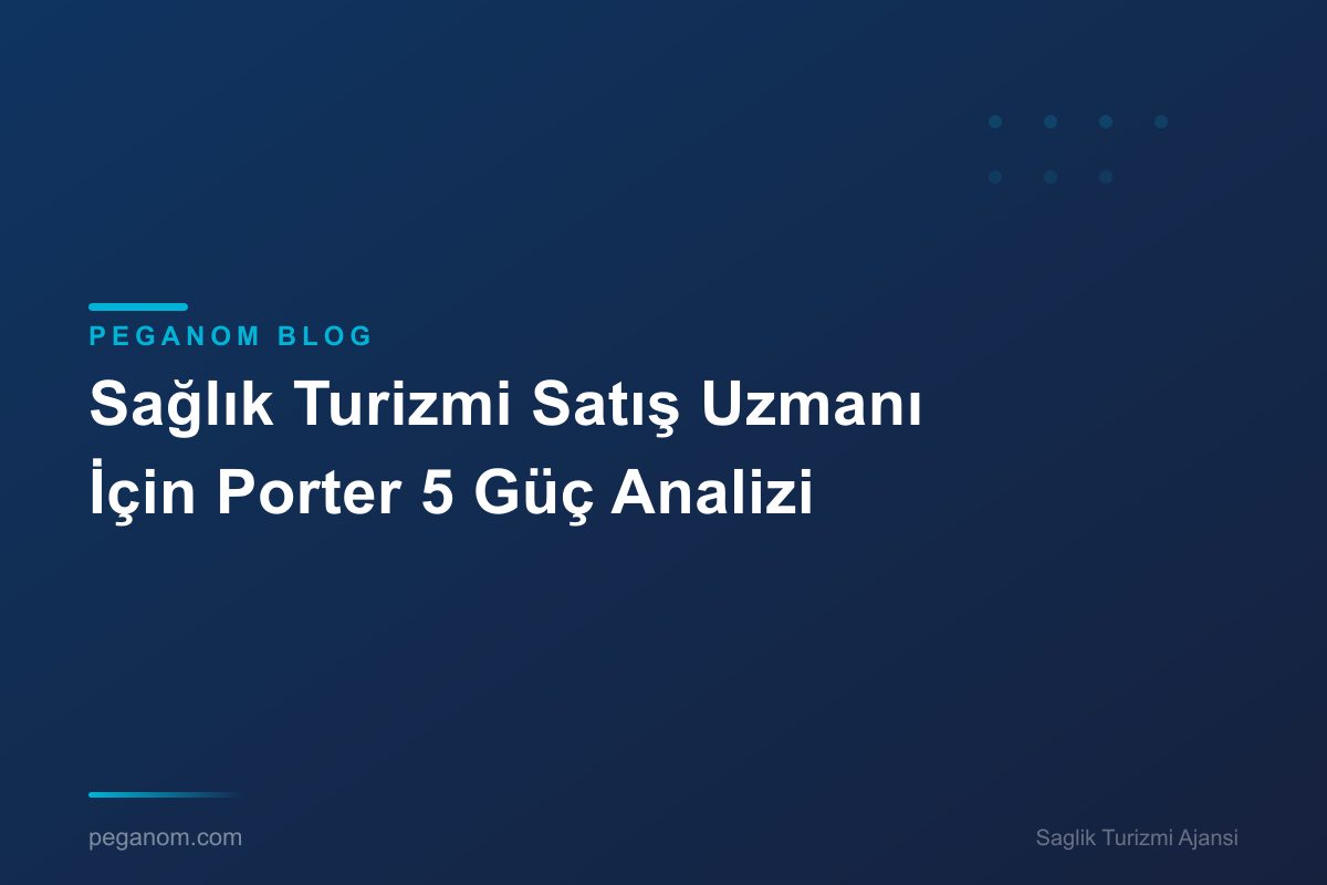 Sağlık Turizmi Satış Uzmanı İçin Porter 5 Güç Analizi