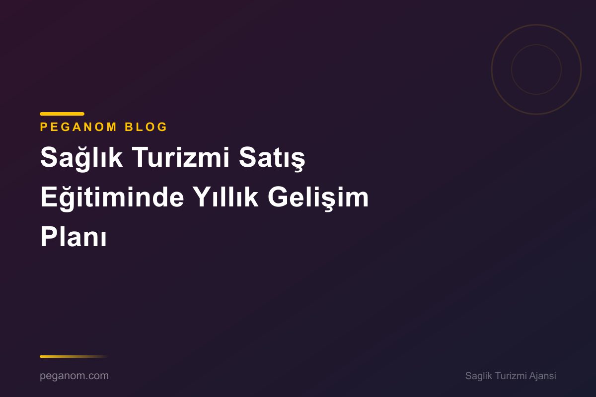Sağlık Turizmi Satış Eğitiminde Yıllık Gelişim Planı