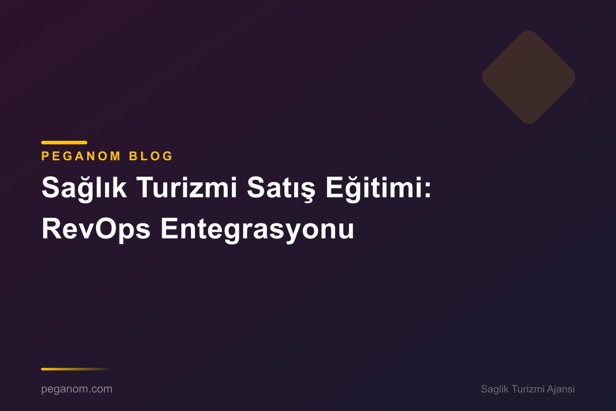 Sağlık Turizmi Satış Eğitimi: RevOps Entegrasyonu