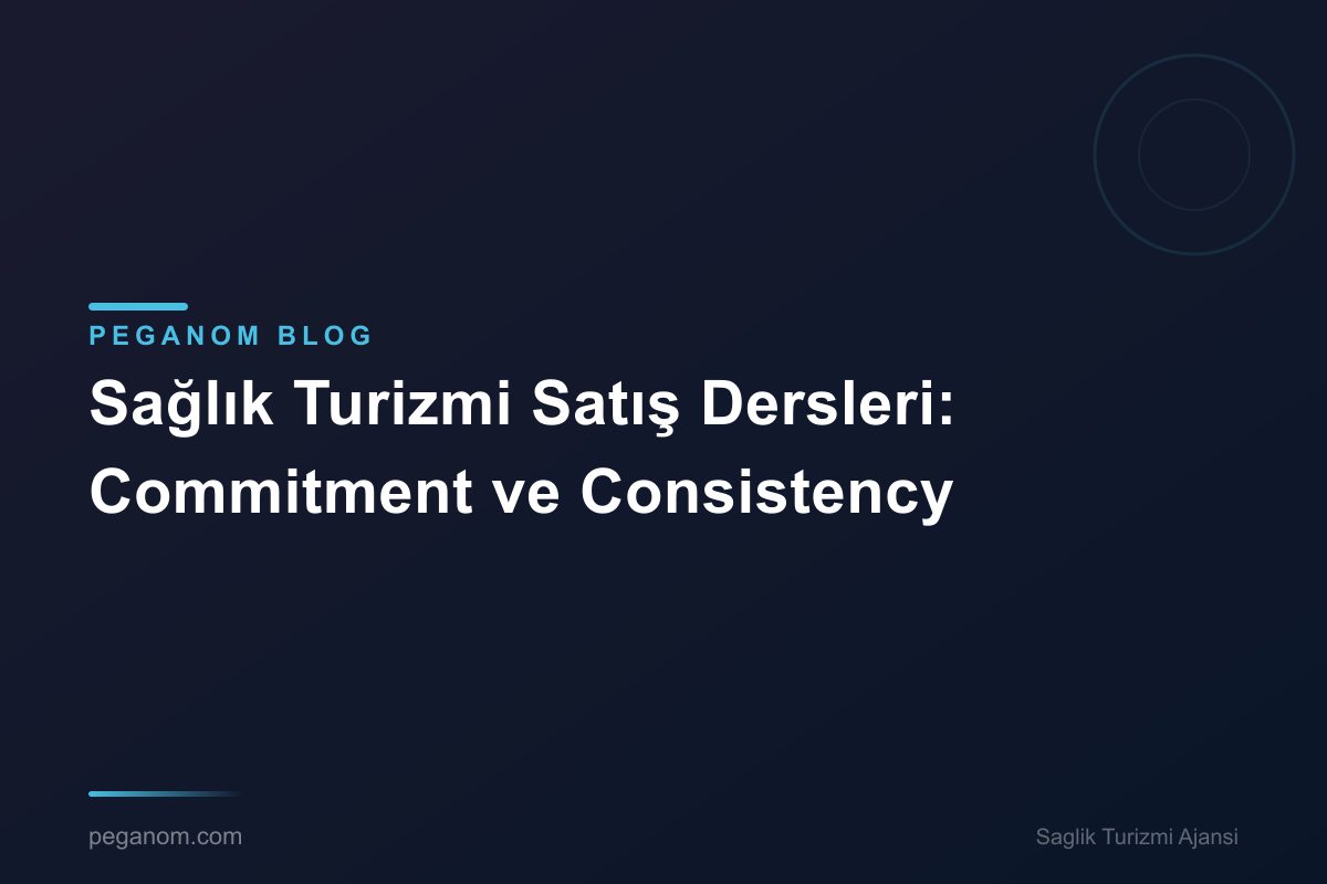 Sağlık Turizmi Satış Dersleri: Commitment ve Consistency