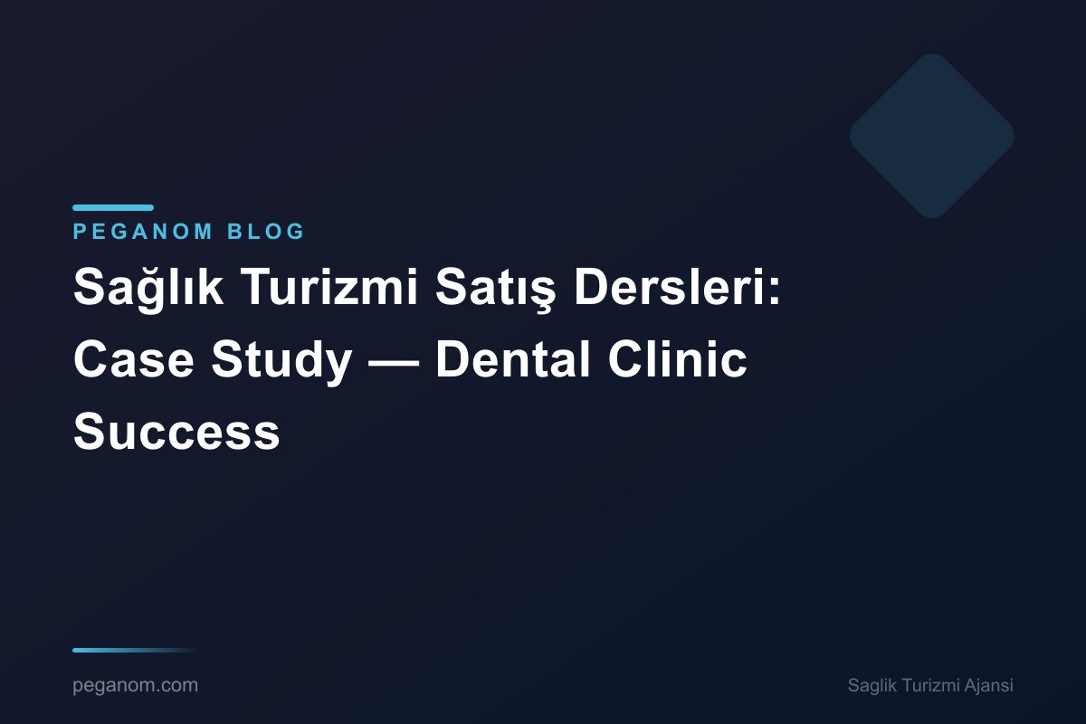 Sağlık Turizmi Satış Dersleri: Case Study — Dental Clinic Success