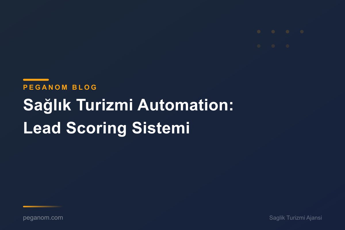 Sağlık Turizmi Automation: Lead Scoring Sistemi