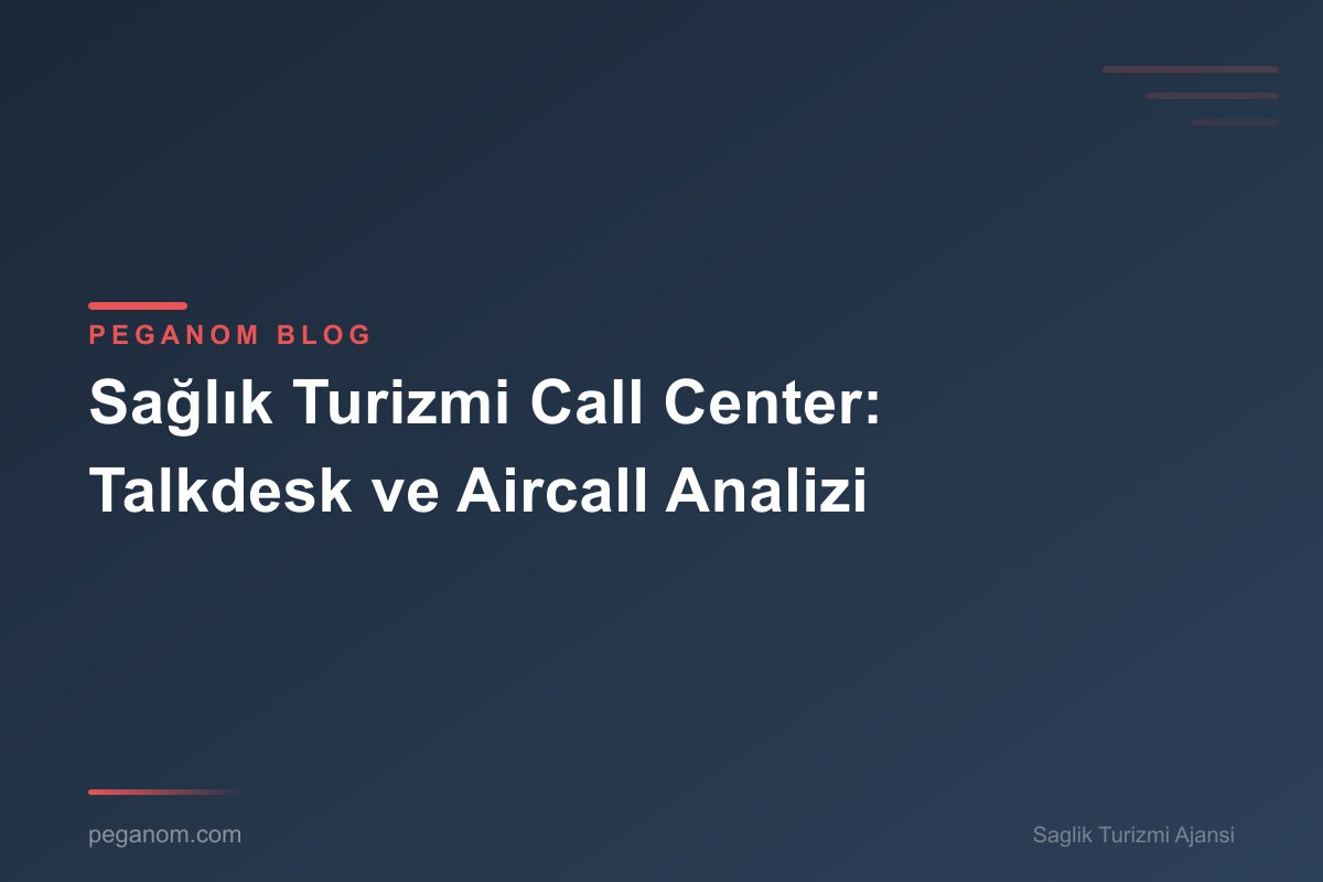 Sağlık Turizmi Call Center: Talkdesk ve Aircall Analizi
