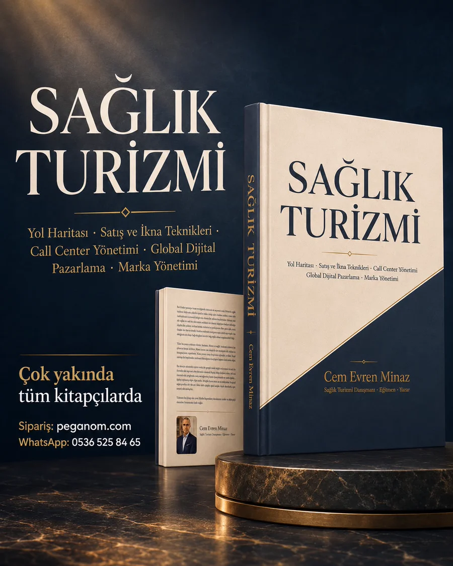 Sağlık Turizmi kitabı tanıtım görseli — Cem Evren Minaz