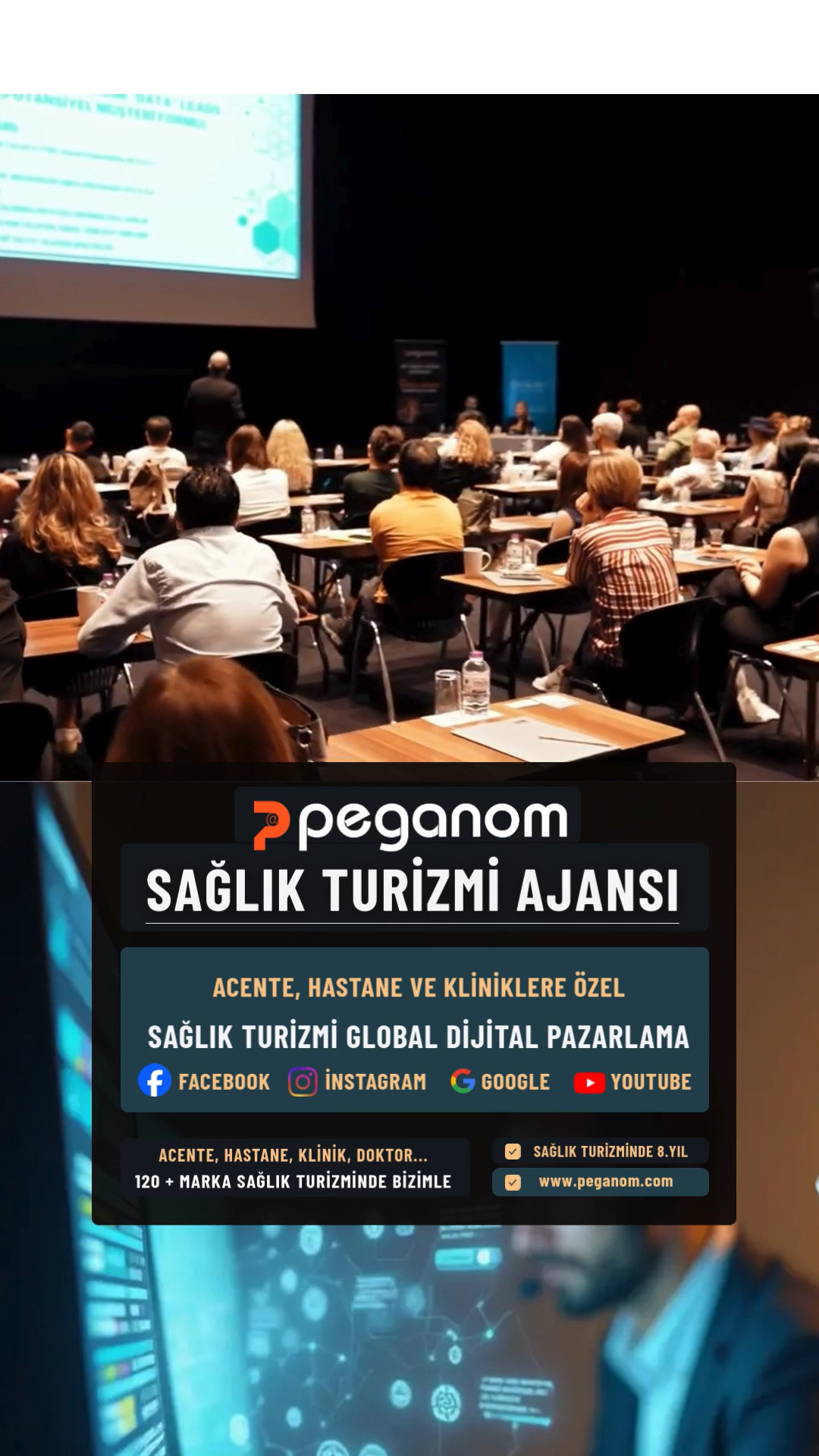 👉 PEGANOM | Sağlık Turizmi Ajansı
https://peganom.com/

👉 Acente, Hastane, Kliniklere Özel
✅ SAĞLIK TURİZMİ GLOBAL DİJİTAL PAZARLAMA
✅ SAĞLIK TURİZMİ İLERİ SEVİYE SATIŞ UZMANLIĞI EĞİTİMİ

👉 Youtube Kanalımız:
👉 https://www.youtube.com/cemevrenminaz
👉 Web Sitemiz:https://peganom.com
👉 İletişim:Telefon & Whatsapp: 0536 525 84 65
👉 Sosyal Medya Hesaplarımız:
✅ https://www.instagram.com/peganomajans
✅ https://www.facebook.com/peganom
✅ https://www.instagram.com/cemevrenminazofficial/
✅ https://www.facebook.com/cemevrenminaz

#sağlıkturizmitürkiye #sağlıkturizmi