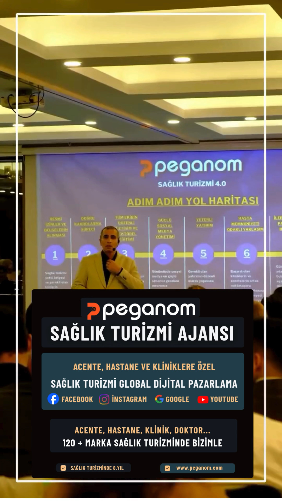 👉 PEGANOM | Sağlık Turizmi Ajansı
https://peganom.com/

👉 Acente, Hastane, Kliniklere Özel
✅ SAĞLIK TURİZMİ GLOBAL DİJİTAL PAZARLAMA
✅ SAĞLIK TURİZMİ İLERİ SEVİYE SATIŞ UZMANLIĞI EĞİTİMİ

👉 Youtube Kanalımız:
👉 https://www.youtube.com/cemevrenminaz
👉 Web Sitemiz:https://peganom.com
👉 İletişim:Telefon & Whatsapp: 0536 525 84 65
👉 Sosyal Medya Hesaplarımız:
✅ https://www.instagram.com/peganomajans
✅ https://www.facebook.com/peganom
✅ https://www.instagram.com/cemevrenminazofficial/
✅ https://www.facebook.com/cemevrenminaz

#sağlıkturizmitürkiye #sağlıkturizmi