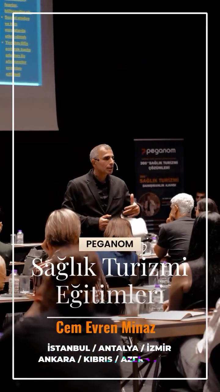 👉 Peganom Sağlık Turizmi Eğitimleri
✅ İstanbul / ✅ Antalya / ✅ izmir
✅ Ankara / ✅ Kıbrıs / ✅ Azerbaycan
✅ Almanya / ✅ Hollanda

👉 PEGANOM | Sağlık Turizmi Ajansı
✅ https://peganom.com/

👉 Acente, Hastane, Kliniklere Özel
✅ SAĞLIK TURİZMİ GLOBAL DİJİTAL PAZARLAMA
✅ SAĞLIK TURİZMİ İLERİ SEVİYE SATIŞ UZMANLIĞI EĞİTİMİ

👉 Youtube Kanalımız:
https://www.youtube.com/cemevrenminaz

👉 Web Sitemiz:
https://peganom.com

👉 İletişim: Telefon & Whatsapp: 0536 525 84 65

👉 Sosyal Medya Hesaplarımız:
✅ https://www.instagram.com/peganomajans
✅ https://www.facebook.com/peganom
✅ https://www.instagram.com/cemevrenminazofficial/
✅ https://www.facebook.com/cemevrenminaz

#sağlıkturizmitürkiye #sağlıkturizmi