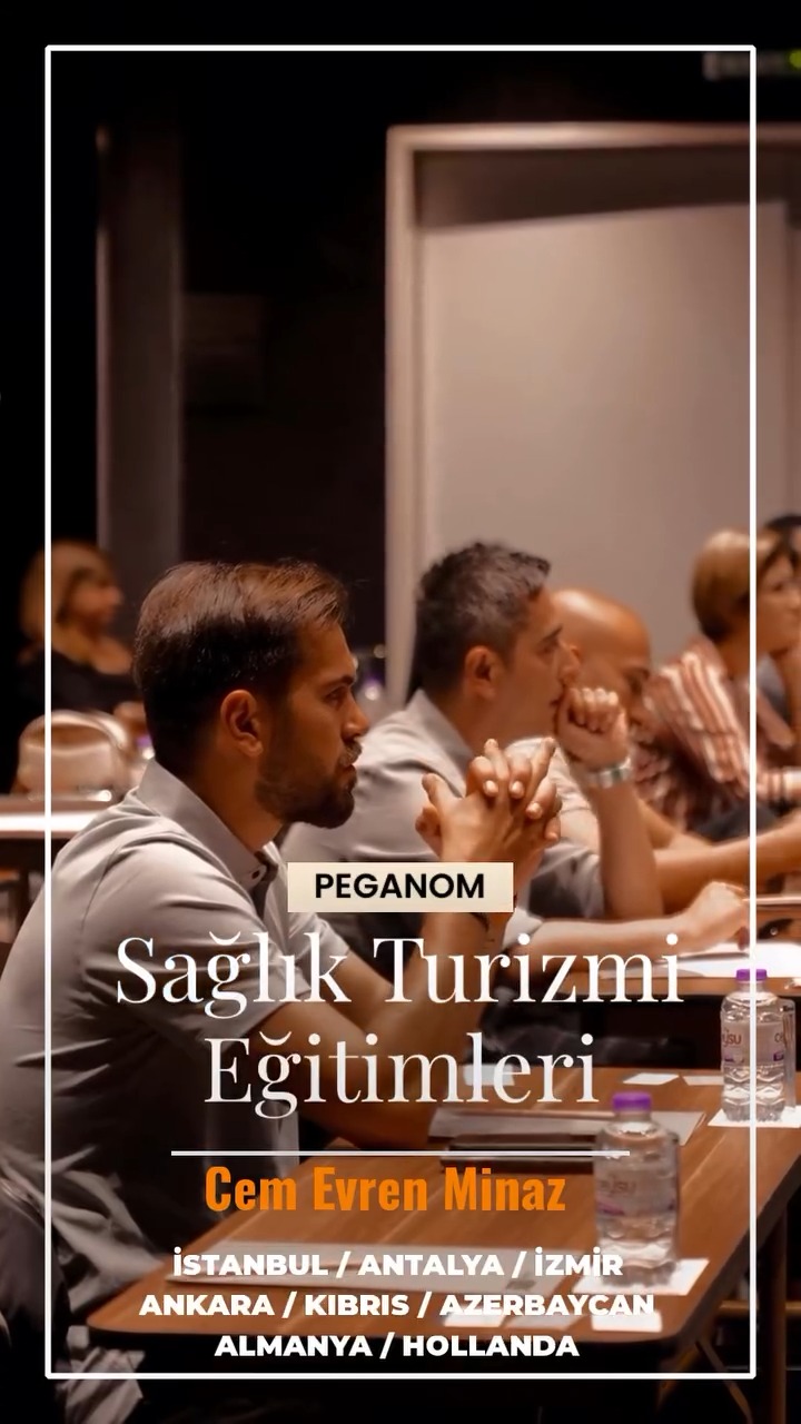 👉 Peganom Sağlık Turizmi Eğitimleri
✅ İstanbul / Antalya / izmir
✅ Ankara / Kıbrıs / Azerbaycan
✅ Almanya / Hollanda
👉 PEGANOM | Sağlık Turizmi Ajansı
✅ https://peganom.com/
👉 Acente, Hastane, Kliniklere Özel
✅ SAĞLIK TURİZMİ GLOBAL DİJİTAL PAZARLAMA
✅ SAĞLIK TURİZMİ İLERİ SEVİYE SATIŞ UZMANLIĞI EĞİTİMİ

👉 Youtube Kanalımız:
https://www.youtube.com/cemevrenminaz

👉 Web Sitemiz:
https://peganom.com
👉 İletişim: Telefon & Whatsapp: 0536 525 84 65
👉 Sosyal Medya Hesaplarımız:
✅ https://www.instagram.com/peganomajans
✅ https://www.facebook.com/peganom
✅ https://www.instagram.com/cemevrenminazofficial/
✅ https://www.facebook.com/cemevrenminaz

#healthtourism #healthtourismturkey